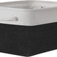 TheWarmHome Storage Bins for Shelves - 1 Pack 13.8x9.7x6.7 inch Storage Basket for Organizing for Closet Organizer Cubes Laundry Cloth Nursery (White & Black)