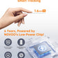 NOVOO Air Locator Tag (iOS Only) Wallet Tracker Card with Find My, Smart Card Bluetooth Tracker, 6 Years Battery, IP68 Waterproof, 1.6mm Keys Finder and Item Locator for Keys, Bags, Passport(2 Pack)