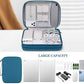 FYY Electronic Organizer, Extra Large Travel Cable Organizer Bag Pouch Portable Waterproof Double Layers All-in-One Storage Bag for iPad, Cable, Power Bank, Laptop Charger for Office/Home, Dark Green