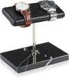 LYS&LYX Watch stand watch display stand watch holder watch Handcrafted watch holder (2--black/silver/black)