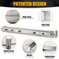 Door Barricade Bar with Door Hook Door Hanger (SUS) Patented Design for Security Reinforcement and Home Protection. Stop House Invasion and Intruder on Front Door, Bathroom and Bedroom. Childproof.
