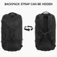 TUGUAN Extra Large Travel Duffle Bag Backpack for Men with Adjustable Dividers 120L Big Weekend Overnight Bag with ID Pocket Shoulder Strap Heavy Duty Sports Duffel Bags for Camping Gym, Black