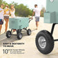 VINGLI 80 Quart Wagon Rolling Cooler Ice Chest, w/Long Handle and 10" Wheels, Portable Beach Patio Party Bar Cold Drink Beverage, Outdoor Park Cart on Wheels