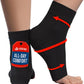 KEMFORD Ankle Compression Sleeve - Plantar Fasciitis Braces - Open Toe Compression Socks for Swelling, Sprain, Neuropathy, Foot Arch Support for Men and Women - 20-30mmhg, S, Black