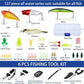 Sosation 482 Pcs Fishing Gifts for Men Fishing Sling Bag Tool Gear Equipment Accessories Kit Fish Backpack Tackle Box with Tackle Included Fish Hook Remover Tool Lures Lip Gripper