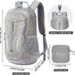 ZOMAKE 25L Ultra Lightweight Packable Backpack, Foldable Hiking Backpacks Water Resistant Small Folding Daypack for Travel(Silver Gray)