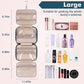 Wedama Toiletry Bag for Women, Large Cosmetic Travel Bag, Hanging Toiletry Bag for Bathroom, Thickened PVC Waterproof Makeup Bag, Toiletries Bag for Travel Business Trips and Camping, Dark Blue - Roamly