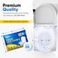 Toilet Seat Covers Disposable Flushable Travel Pack of 50 XL-Disposable Toilet Seat Covers-Biodegradable Paper-Kids Men Women Adults Toiletries-Airplane Camping Travel Essentials Accessories