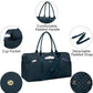 Weekender Travel Duffle Bag for Women - Carry on Bag with Shoe Compartment Overnight Bags with Toiletry Bag Wet Pocket Weekend Traveling Yoga Gym Hospital Bags for Labor and Delivery Blue