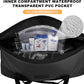 Waterproof Duffel Bag, 30L Roll-top Motorcycle Dry Bag with Air Valve & Quick-fixed Straps, Travel Duffle Bags for Kayaking Paddle Boarding Rafting Boating Camping Riding Fishing - Black