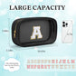 YOOLIFE Travel Clear Makeup Bag Toiletry Bag, Make up Bag Waterproof Toiletry Bags for Women Cosmetic Bag Birthday Gifts for Women Personalized Mother Girlfriend Wife Bridesmaid Gifts Black Letter C