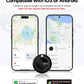 MiTag Duo - Bluetooth Tracker for iOS or Android, Smart Tracking Tag/Key Finder/Luggage Tracker/Item Locator, Compatible with iOS Find My or Google Find Hub App, IP67 Waterproof (4 Packs)