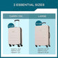 American Tourister Westridge Hardshell Luggage Set - 2 Piece Set - 20/28" Carry-On & Large Checked Luggage Set with Spinner Wheels - Expandable Hard Suitcases for Travel - Hard ABS Shell - Light Pink