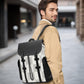 KingTo Laptop Backpack for Men Luxury Anti-Theft Travel Backpack Casual Business Waterproofing Computer Bag (A-White)