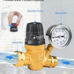 RV Water Pressure Regulator Kit, RV Fresh Water Kit All-in-One Sprinkler Blowout Adapter, Inline Water Filter, Hose Splitter, Brass Elbow, Flexible Connector, Hose Quick Connects, Leak Repair Kit