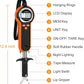 Fuzion Fish Scale, Professional Fishing Scale - 110lb Capacity, Waterproof, Night Light, Memory & Tape Measure | Portable Fish Weigh Kit w/Lip Gripper, Batteries & Pouch