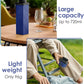 Collapsible Water Bottles, 2nd Generation Leakproof BPA-Free Travel Water Bottle 24.3oz(720ml),Lightweight Reusable Water bottle, Portable for Travel Cycling Gym Camping Sports,DarkBlue