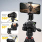 Lamicall Camera Tripod - 17.6LBS Max Load Tripod for Camera with Rapid Leg Deployment Phone Tripods for Video Recording Photo Vlog, 67" Camera Stand with Phone Holder & Carry Bag for DSLR iPhone GoPro