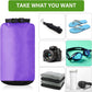 6 Pcs Waterproof Dry Bag Sack Lightweight Outdoor Dry Bags 35 L, 20 L, 15 L, 10 L, 5 L, 3 L Waterproof Boat Bag for Kayaking, Backpacking, Hiking, Camping Rafting(Fluorescent Color)