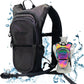 Rave Hydration Backpack – Anti-Theft Festival Hydration Pack with 1.5L Leakproof TPU Bladder – Slim, Insulated Water Pack with Secret Pockets & Breathable Back – for Raves, Music Festivals, EDC