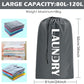 Sylfairy Laundry bags, 2 Pack Travel Laundry Bag for Dirty Clothes with Drawstring, Heavy Duty Laundry Bag for Traveling Camping, Easy Fit a Laundry Hamper or Basket Travel Essentials