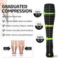 Kickticks 4 Pairs Compression Socks for Woman & Man Unisex 20-30mmHg Knee high Plus Size Wide Calves for Flying Running…