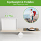 Bed Tray Table with Folding Legs,Bamboo Breakfast in Bed for TV Table,Tray,Eating,Snack Tray,Laptop Computer (White, Medium)