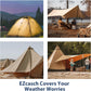 10’x16’ Canvas Tarps Heavy Duty Waterproof Tarpaulins with Aluminum Grommets,UV Resistant, 22Mil Multipurpose Drop Cloth, 14oz Cover Sheet for Outdoor and Indoor Use with Ropes Yellow
