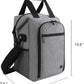 ALLCAMP 4 Bottle Wine Gift Bag - Insulated Tote Cooler, Adjustable Strap, Includes 4 Wine Glasses, Napkins & Corkscrew, Portable Travel Gifting(Gray)
