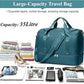 Travel Duffel Bag for Women, Carry-on Overnight Weekender Bags with Wet Pocket, For Spirit Airlines 18x14x8 Personal Item Bag,Small,Peacock Blue