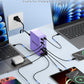 USB Charging Station (600W),12-Port USB C Charger Block with Dual 100W PD USB-C Fast Charging Station Hub for MacBook Pro/Air/All iPad Phone 17/16 15/14/13/Pro Max/Samsung Galaxy Note(Purple) - Roamly