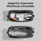 tomtoc Electronics Organizer Travel Case Performance, Water Resistant Bag Cable Tech Pouch Accessories, Carry Storage for Cord, Phone, Cables, Airpods, USB Flash Drive, Daily Items - Roamly