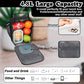 FlowFly Lunch box Insulated Soft Bag Mini Cooler Back to School Thermal Meal Tote Kit With Buckle and Mesh Side Pocket for Girls, Boys, BlackWithLetter