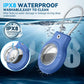 Waterproof Airtag Holder,Airtag Case with Secure Lock,Airtags Keychain for Apple Airtag,Anti-Lost Protective Cover Air tag Accessories for GPS Item Finder Tracker Luggage,Bag,Key,Pet,Cat Dog,Blue