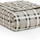 L'AGRATY Weighted Blanket - 48"x72" 20lbs Cooling Breathable Heavy Blanket Microfiber Material with Glass Beads Big Blanket for Adult All-Season Summer Fall Winter Soft Thick Comfort Blanket