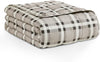 L'AGRATY Weighted Blanket - 48"x72" 15lbs Cooling Breathable Heavy Blanket Microfiber Material with Glass Beads for Adult All-Season Summer Fall Winter Soft Thick Comfort