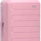 Traveler's Choice Pagosa Hardshell Expandable Luggage with Spinner Wheels, Pink, 22-Inch Carry-on
