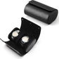 Longjet Watch Roll Travel Case for Men Portable Watches Organizer Box with Removable Velvet Pillow Holder (2 Slot Black Cross)