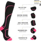 Compression Socks for Women Men Circulation Knee High 8 Pairs for Nurses, Running, Travel, Athletic