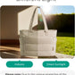 BAGSMART Tote Bag for Women, Lightweight Puffy Tote Bag with Compartments Shoulder Bag Handbag for Travel, Work, Gym,