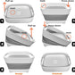 Wash Basin for Baby Bottles, Foldable, Versatile Wash Tub for Kitchen, RV, Outdoor Camping Sink, Sturdy & Easy to Clean