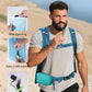 ECOHUB Hydration Backpack for Men Women, 20L Lightweight Hiking Daypack Cycling Backpack with 2L Water Bladder, Insulated Hydration Pack with Waist Pack