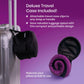 Cabeau Long Haul Flight Cooling Travel Neck Pillow – Evolution Cool – Supportive Memory Foam with Airflow Vents – Compact with Carrying Case (Black)