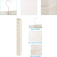 MAX Houser 10-Shelf Hanging Shoe Shelf Organizer, Hanging Shoe Storage for Closet (Beige)