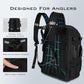 KastKing KarryAll Fishing Tackle Backpack with Rod Holder 4 Tackle Boxes,40/26L Tackle Bag Storage Fishing Gear and Equipment