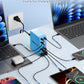 USB Charging Station (600W),12-Port USB C Charger Block with Dual 100W PD USB-C Fast Charging Station Hub for MacBook Pro/Air/All iPad Phone 17/16 15/14/13/Pro Max/Samsung Galaxy Note(Blue) - Roamly
