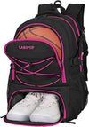 LARIPOP Basketball Backpack Large Basketball Bag with Ball Holder & Shoe Compartment for Youth Adults Men Women