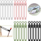 [20Park]UMUST Silicone Cable Ties,Reusable Cable Management Organizer, Multipurpose Elastic Cord Organizer for Bundling and Fastening Cable Cords Wires(black,white,pink,green)