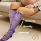 Thick Soft Cotton Compression Socks for Women Men 15-20mmHg Knee High Breathable Cotton Socks for All Day Comfort