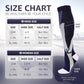 Kickticks 4 Pairs Compression Socks for Woman & Man Unisex 20-30mmHg Knee high Plus Size Wide Calves for Flying Running…